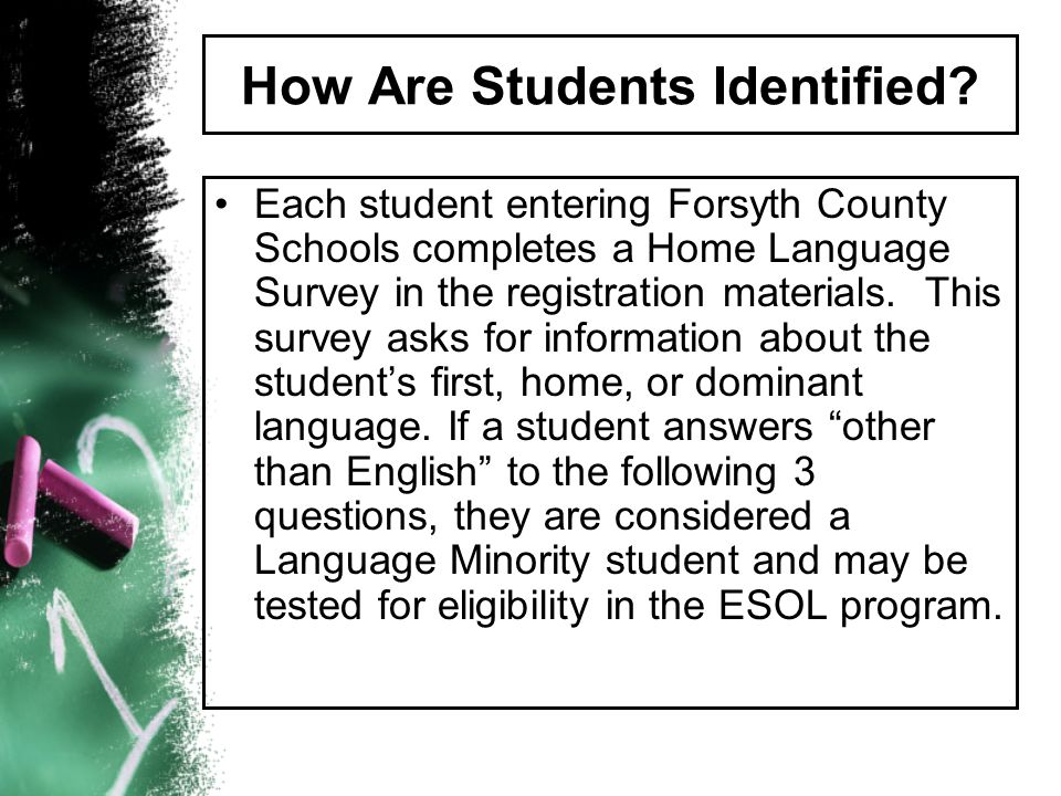 How Are Students Identified