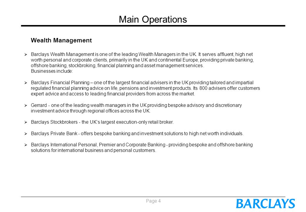 barclays bank organisational structure
