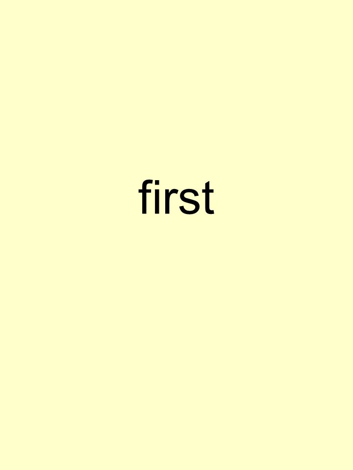 first