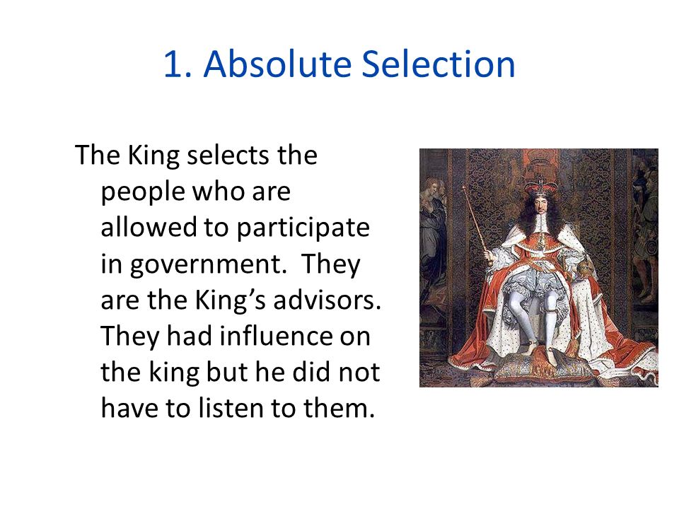 1. Absolute Selection