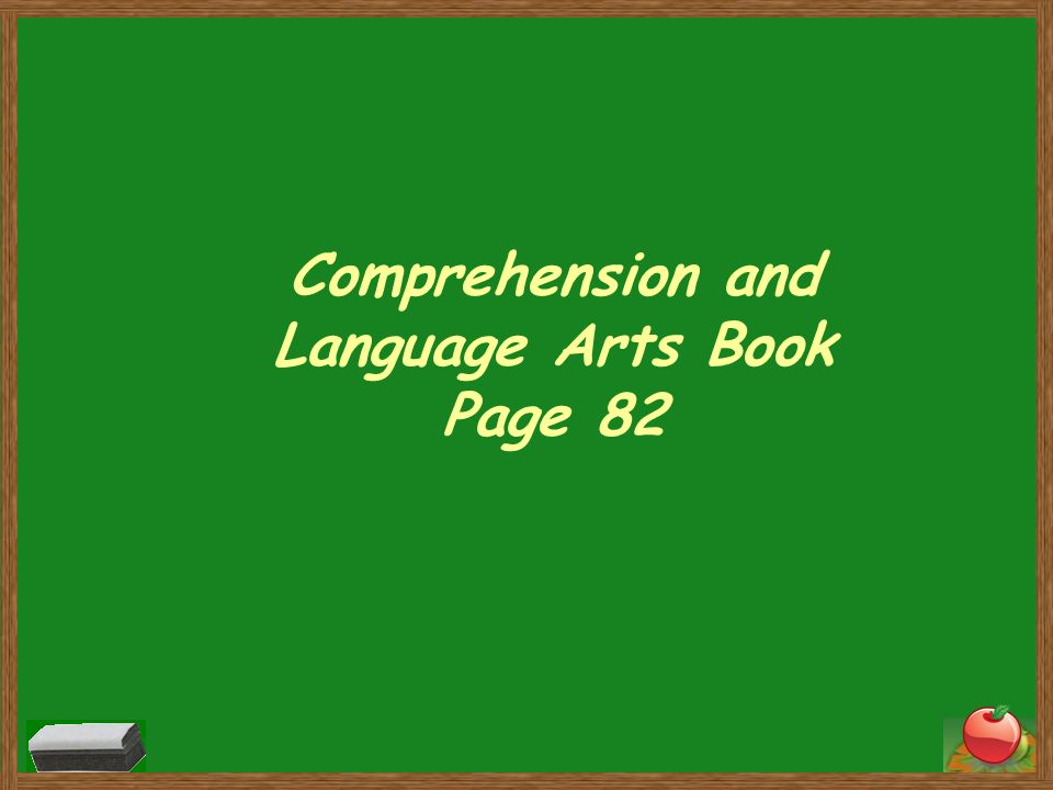 Comprehension and Language Arts Book Page 82
