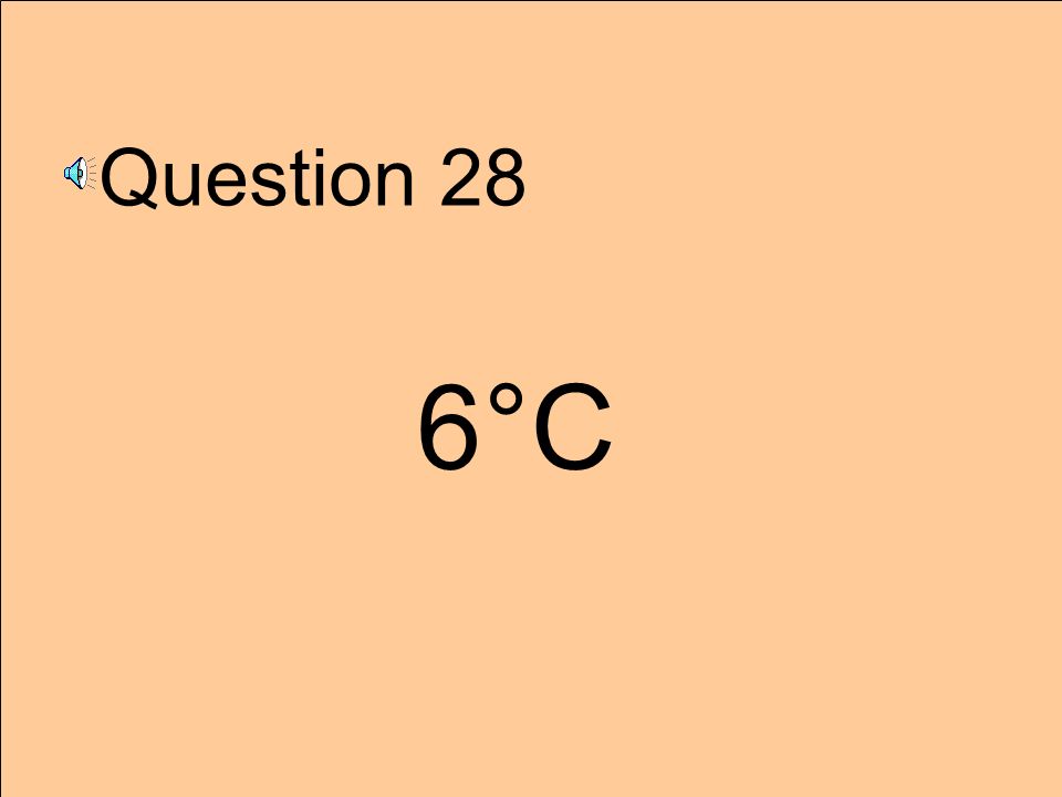 Question 28 6°C