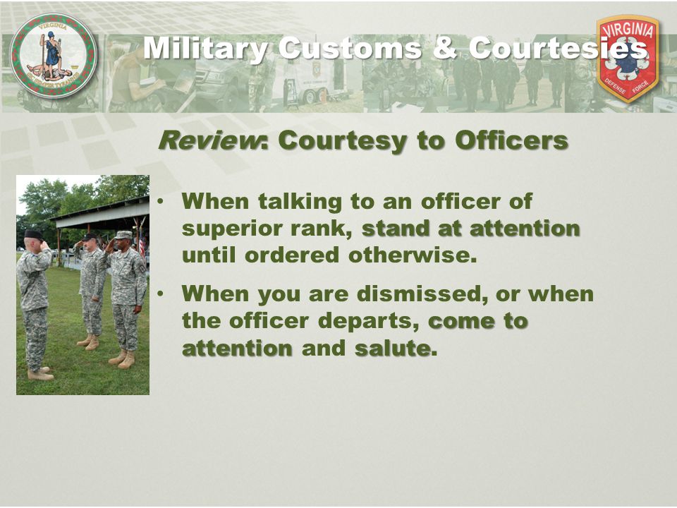 military customs and courtesies army