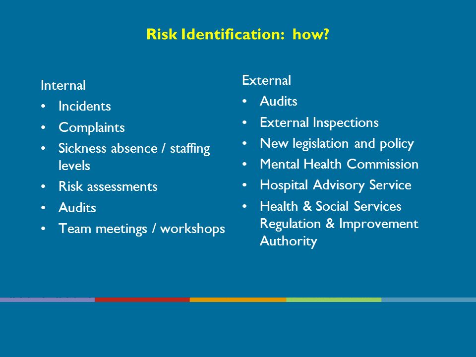 Risk Identification: how
