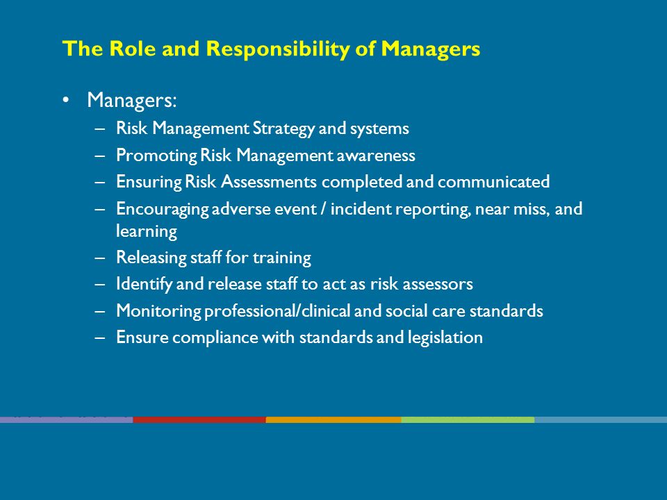 The Role and Responsibility of Managers