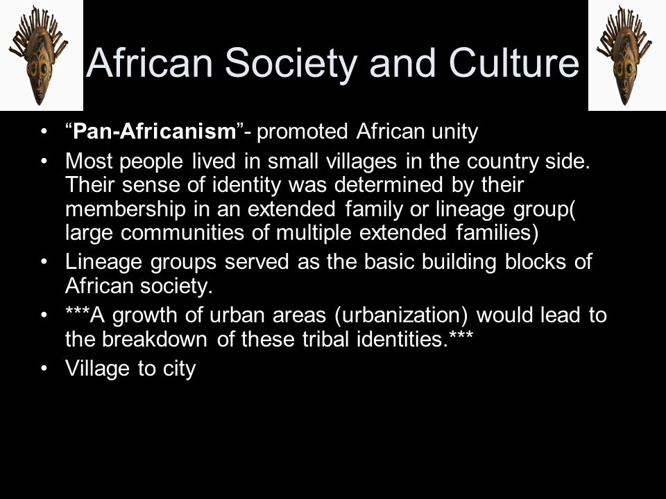 African Society and Culture