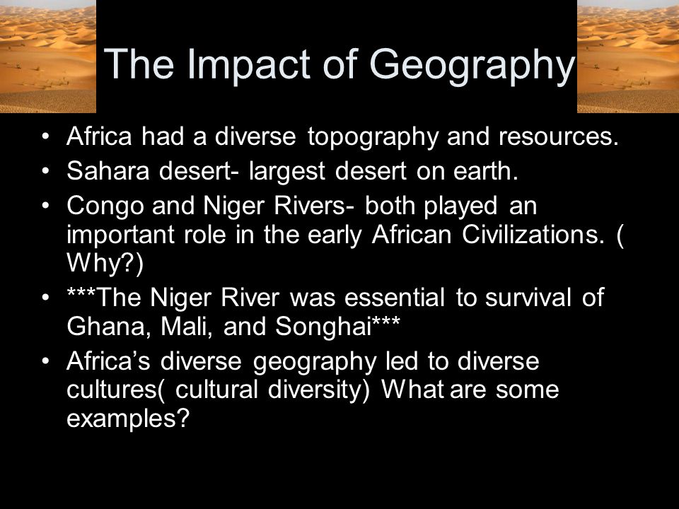 The Impact of Geography