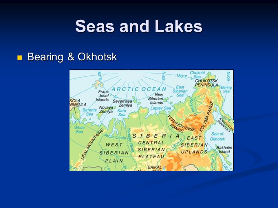 Seas and Lakes Bearing & Okhotsk