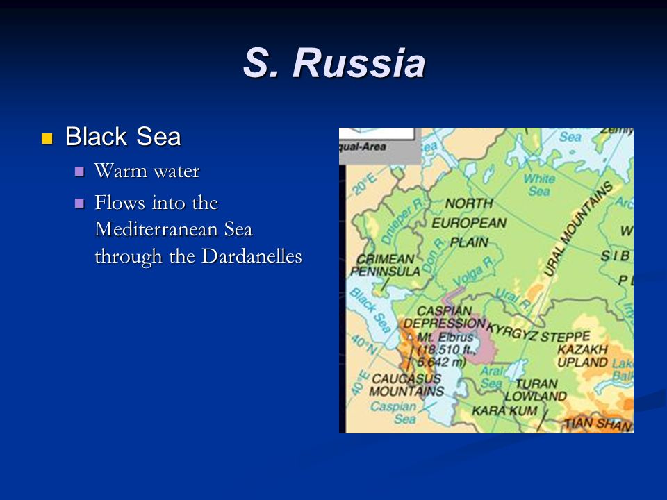 S. Russia Black Sea Warm water
