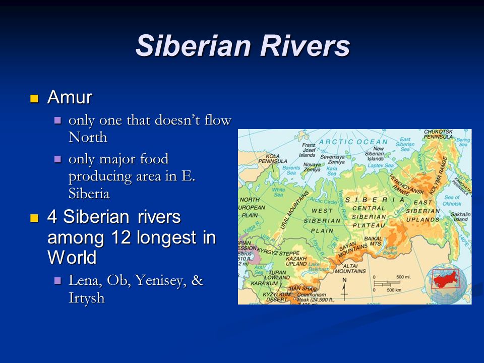 Siberian Rivers Amur 4 Siberian rivers among 12 longest in World
