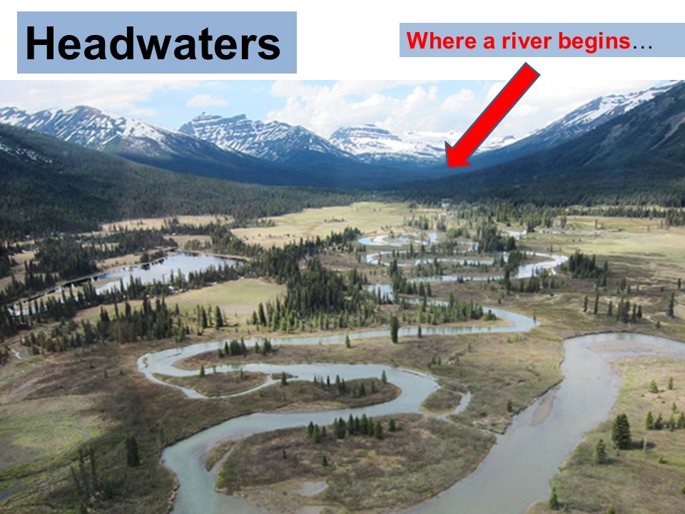 Headwaters Where a river begins…