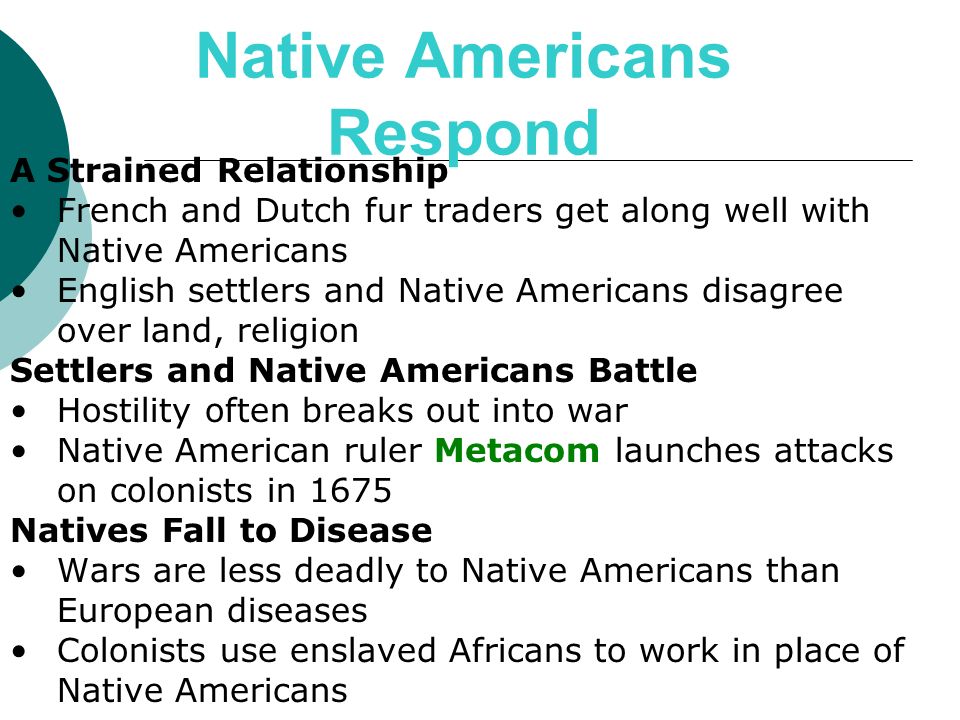 Native Americans Respond