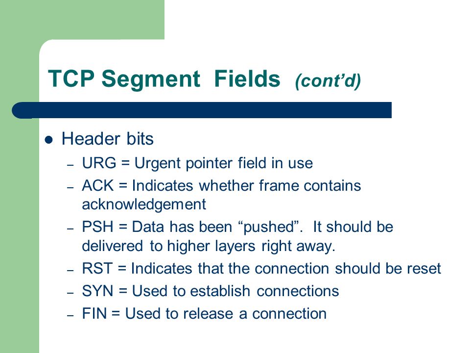 Internal ip. TCP сегмент.