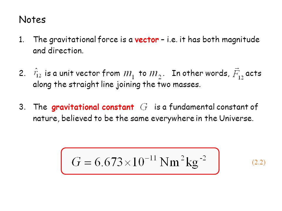 Section 2 Newton S Law Of Gravitation Ppt Video Online Download