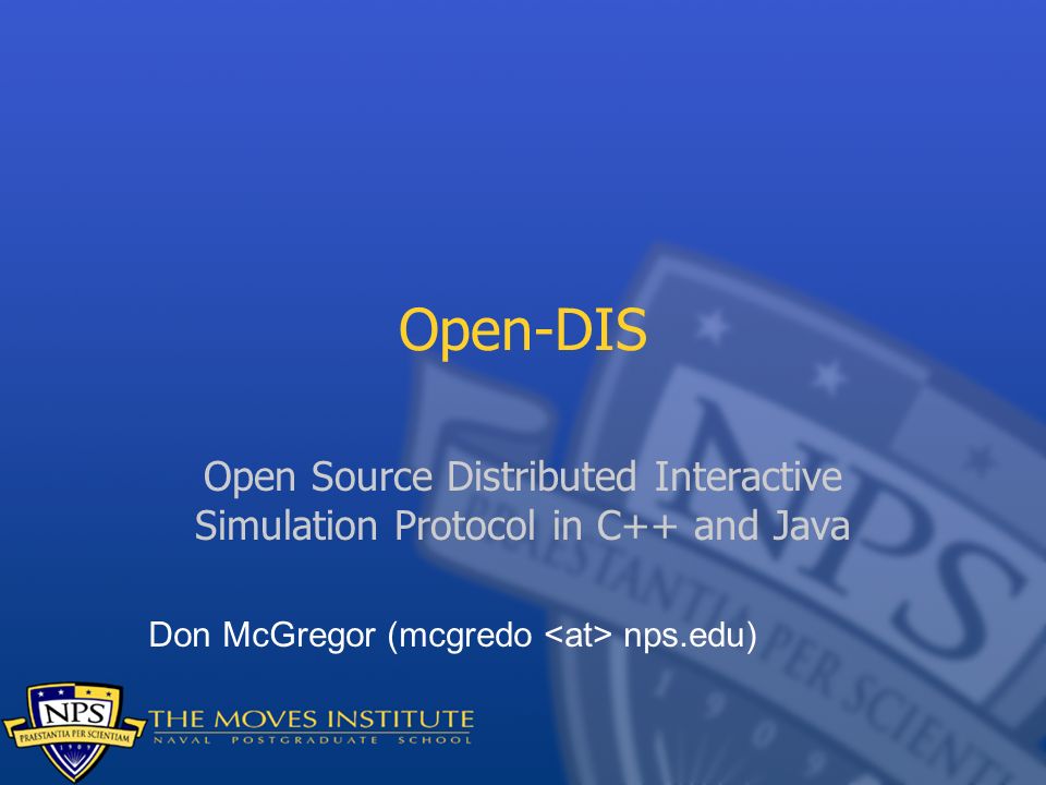 Open-DIS Open Source Distributed Interactive Simulation Protocol in C++ and Java.