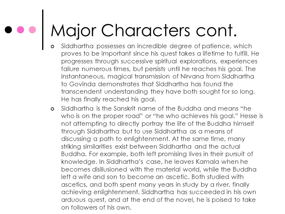 Aggregate more than 185 character sketch of siddhartha