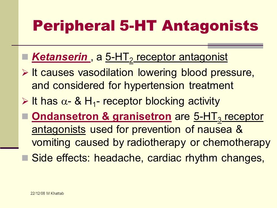 Peripheral 5-HT Antagonists