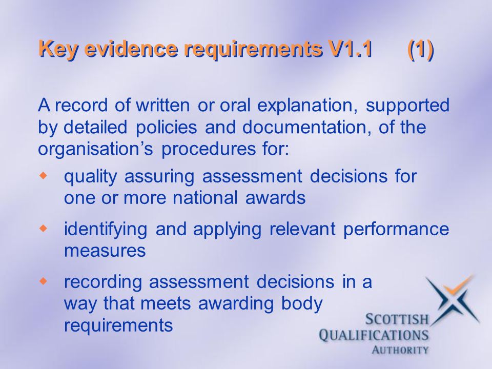 Key evidence requirements V1.1 (1)