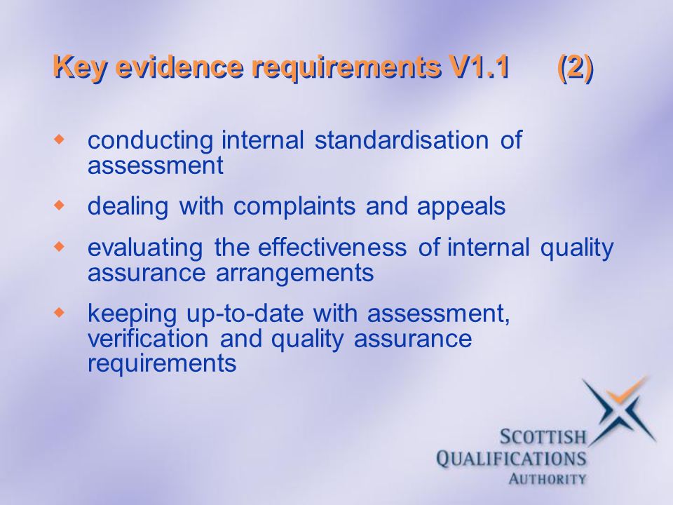 Key evidence requirements V1.1 (2)