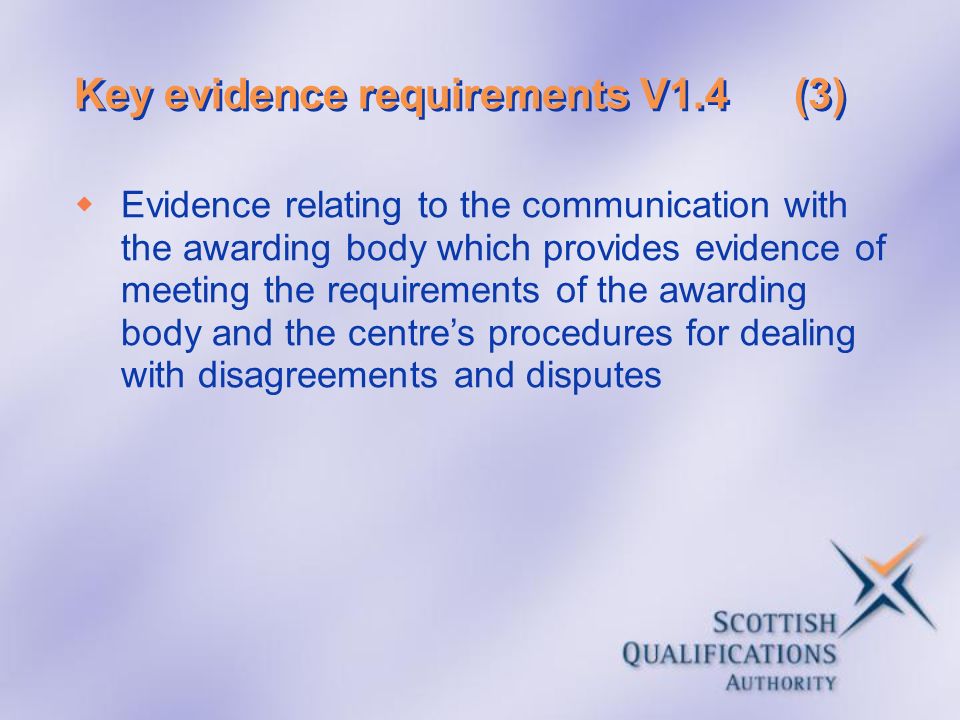Key evidence requirements V1.4 (3)