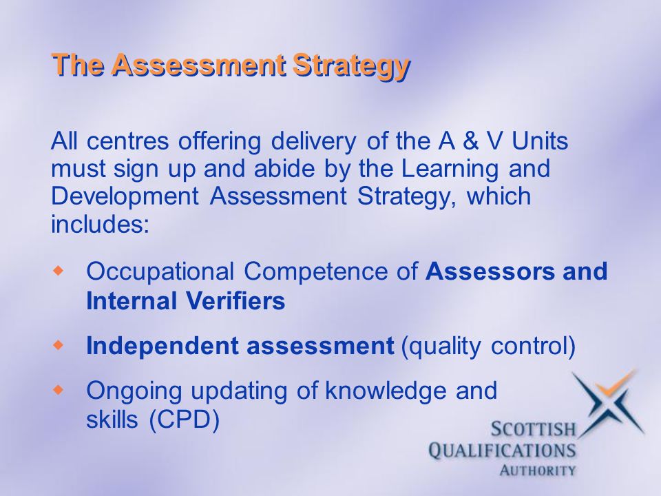 The Assessment Strategy
