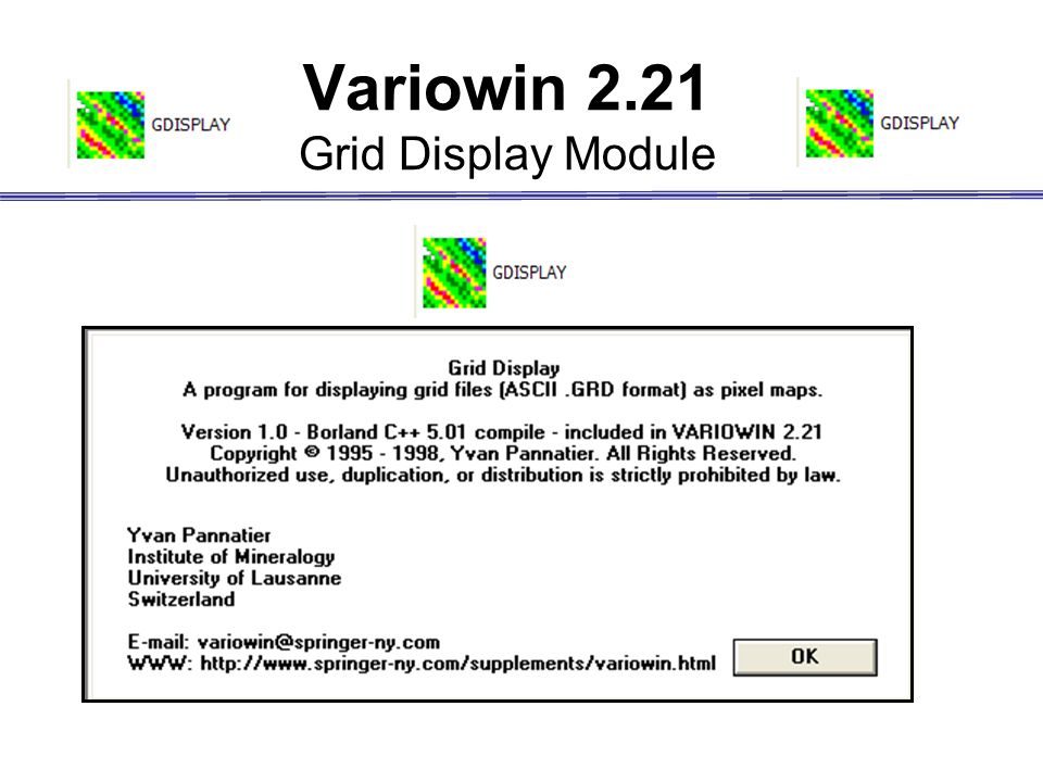 Variowin 2.21 Grid Display Module