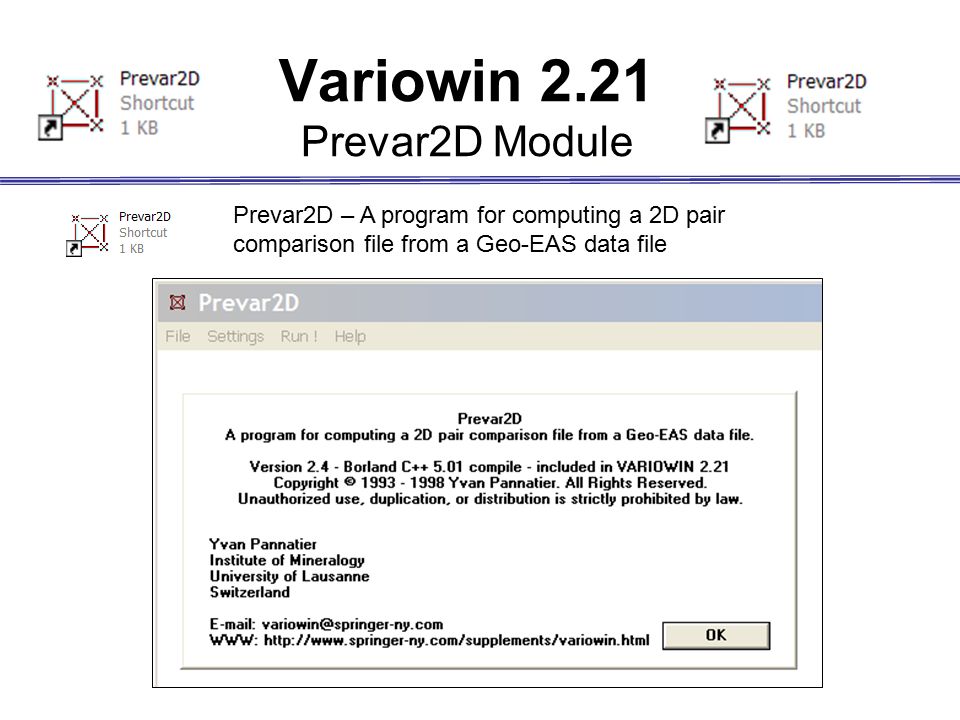 Variowin 2.21 Prevar2D Module