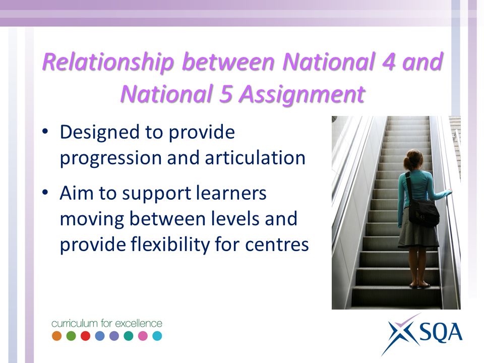 Relationship between National 4 and National 5 Assignment