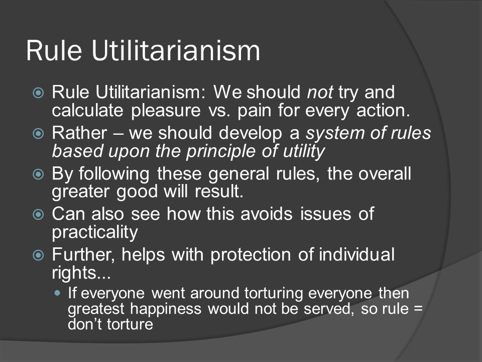 act utilitarianism and rule utilitarianism