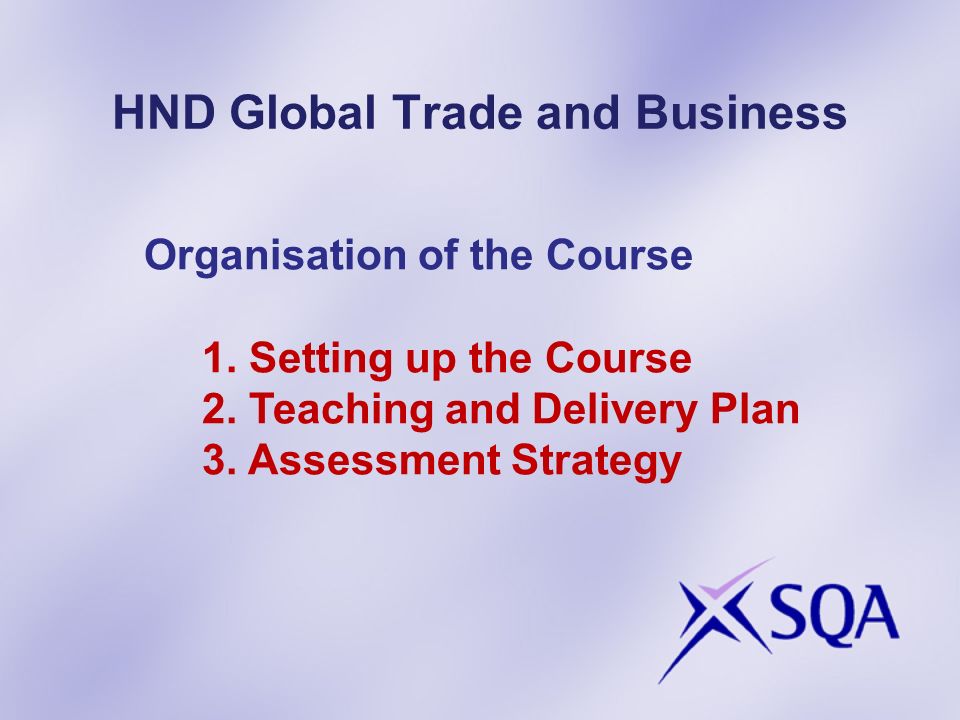 HND Global Trade and Business