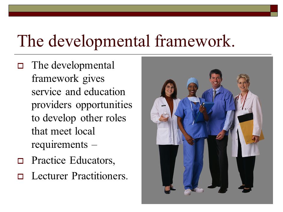 The developmental framework.