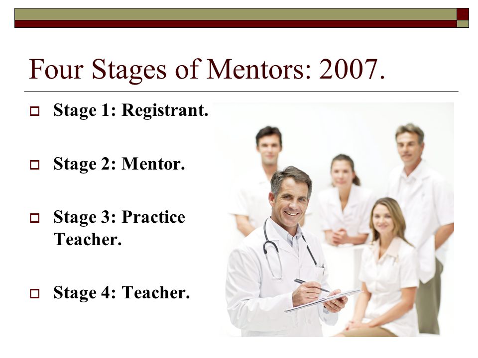 Four Stages of Mentors: 2007.