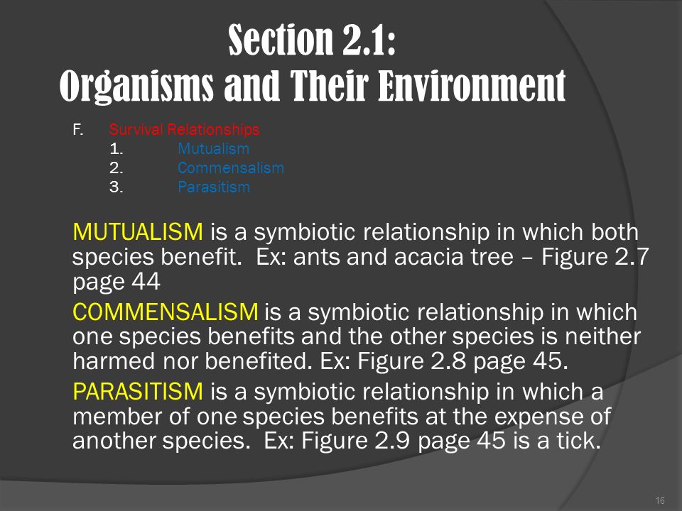 Section 2.1: Organisms and Their Environment