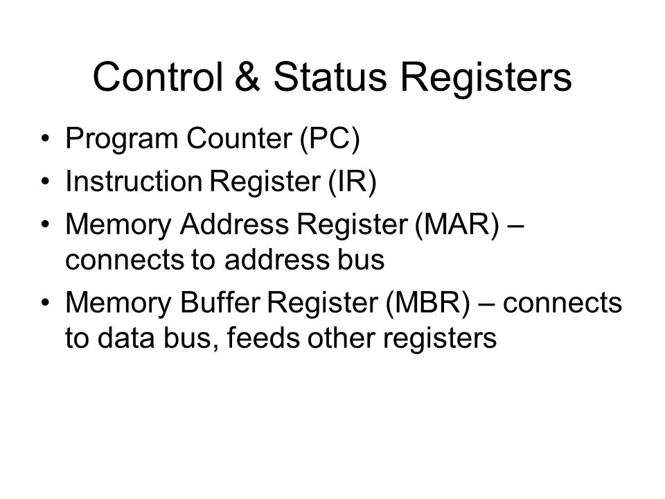 Control & Status Registers