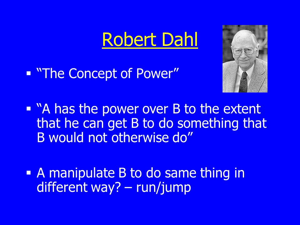 the concept of power dahl