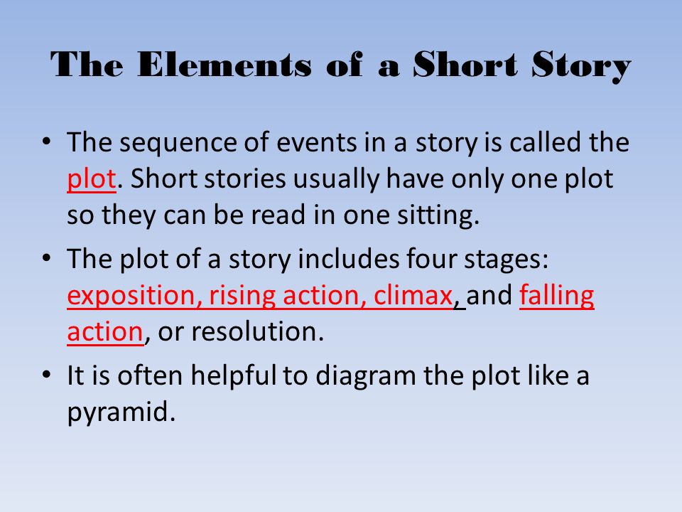 essential elements of a short story