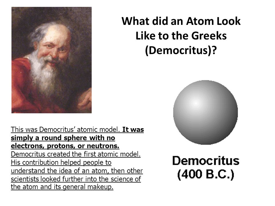 democritus contribution to the atom