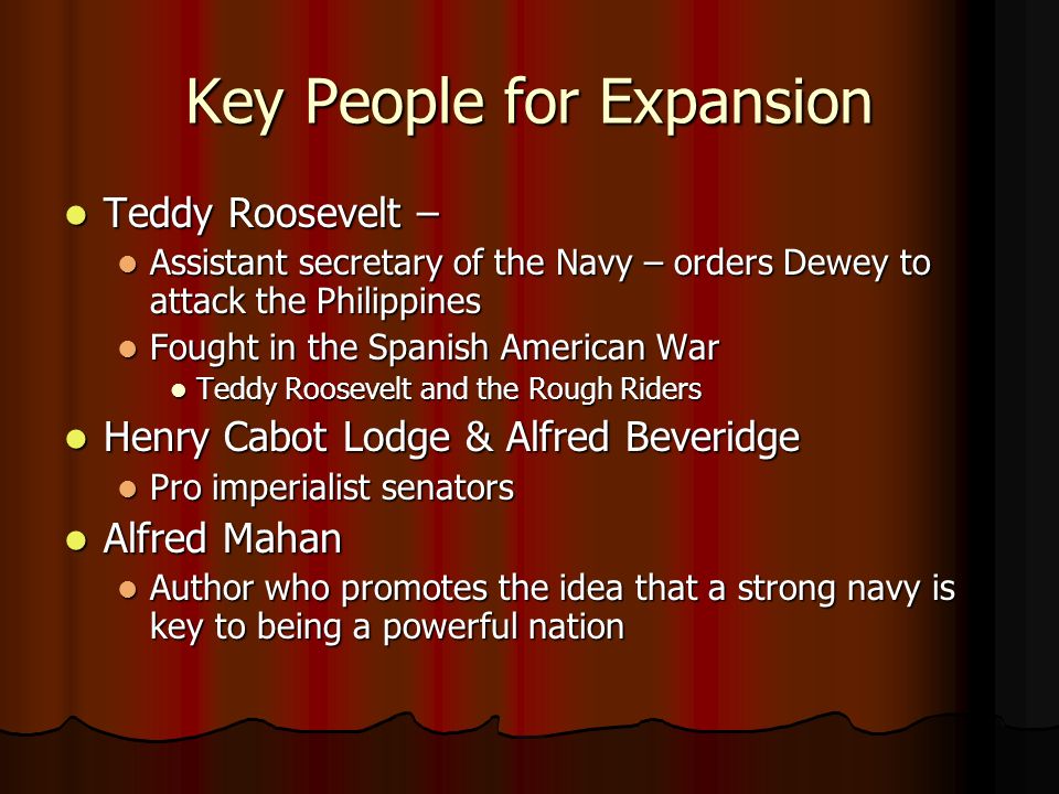 Key People for Expansion