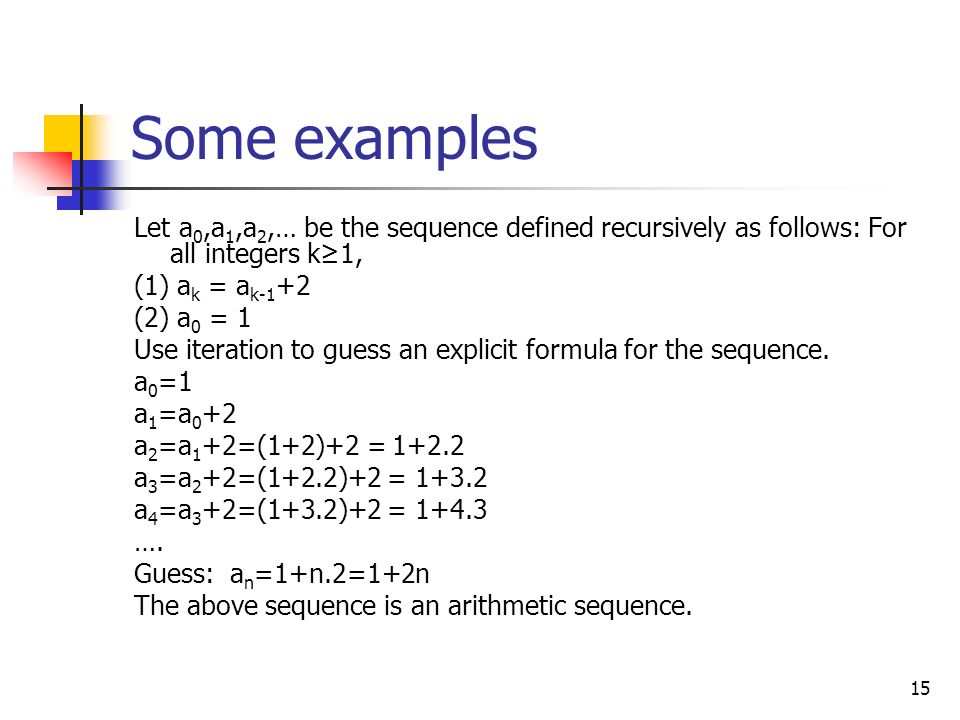 Recurrence Sequence Recursively Defined Sequence Ppt Download