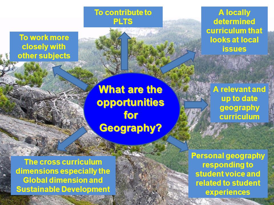 What are the opportunities for Geography