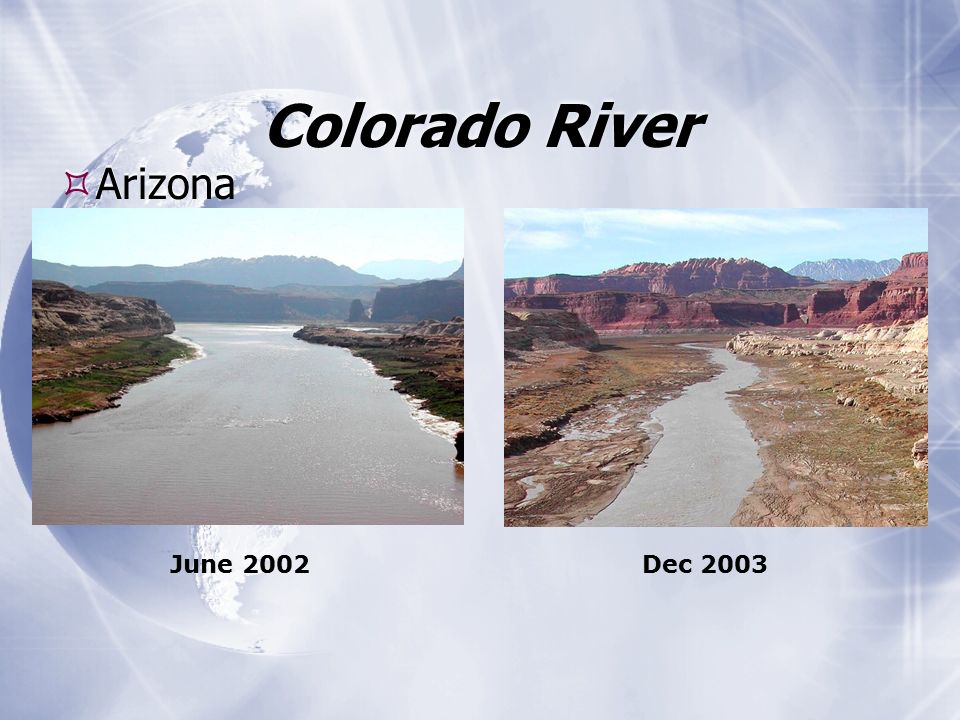 Colorado River Arizona June 2002 Dec 2003