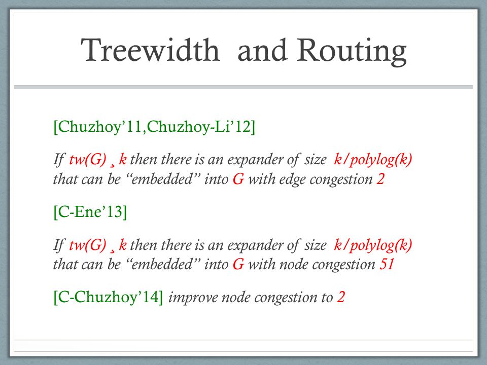 Treewidth Applications And Some Recent Developments Ppt Video Online Download