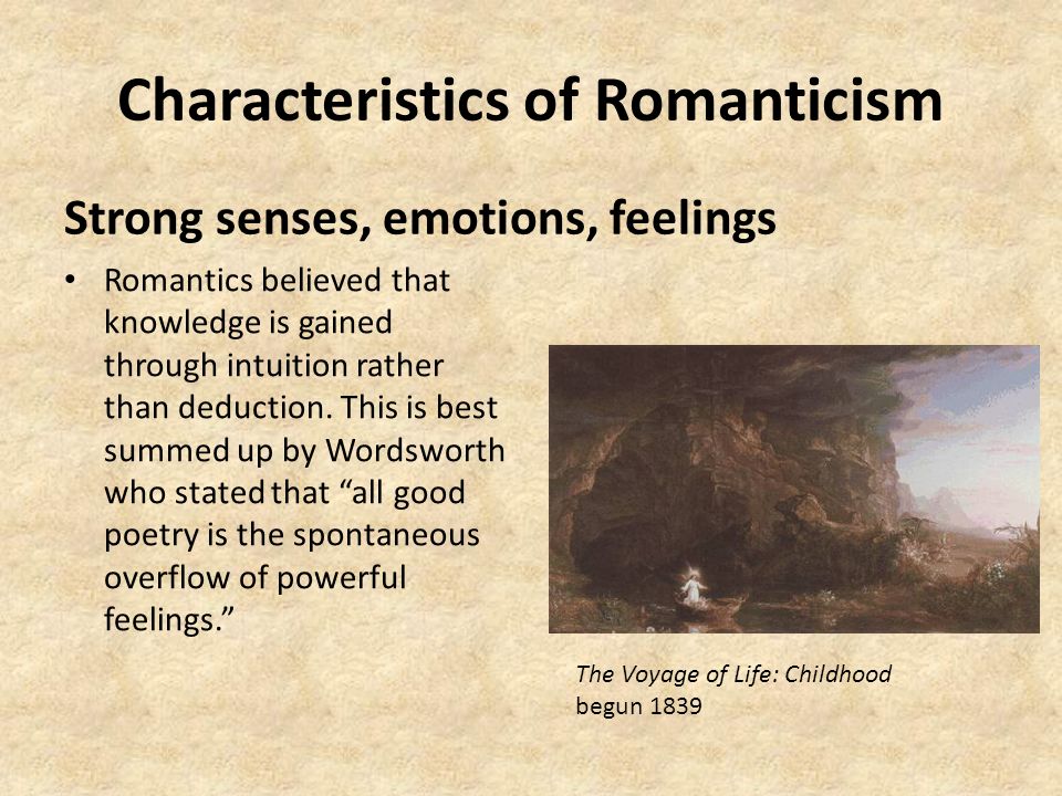 What Does It Mean To Call Something Romantic Ppt Download