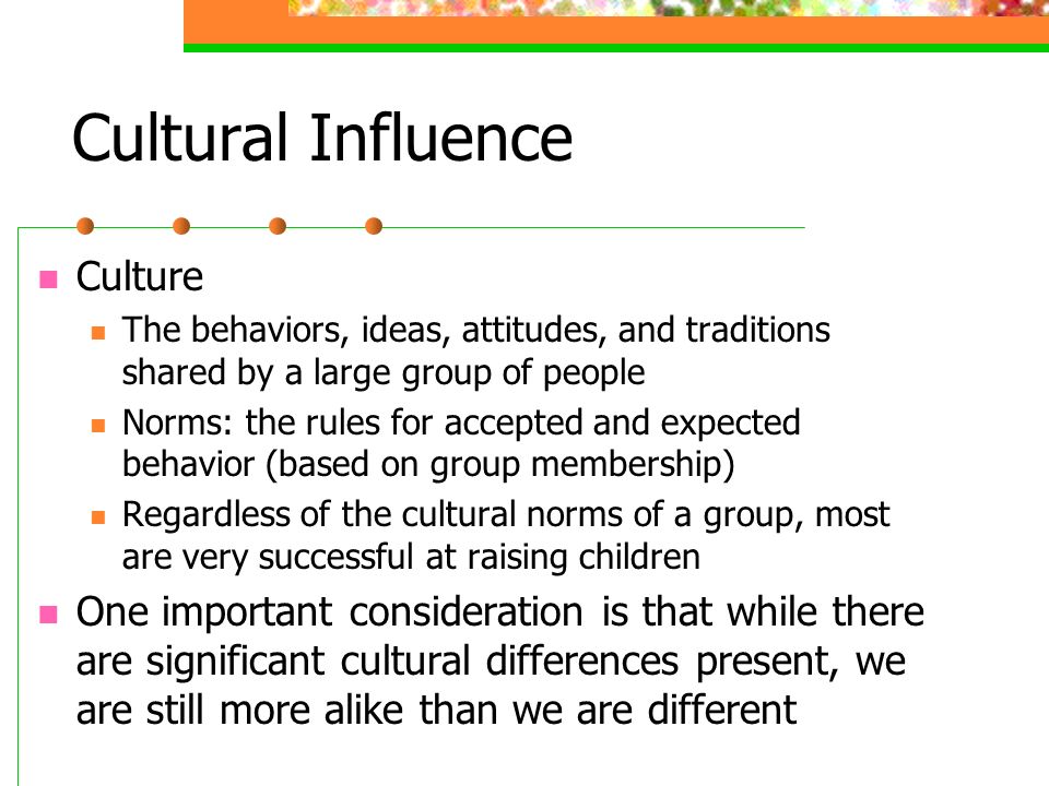 Cultural Influence Culture