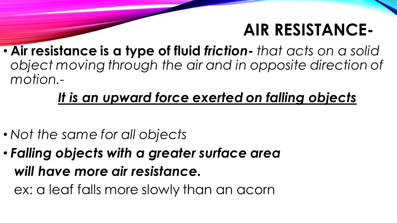 Air Resistance-