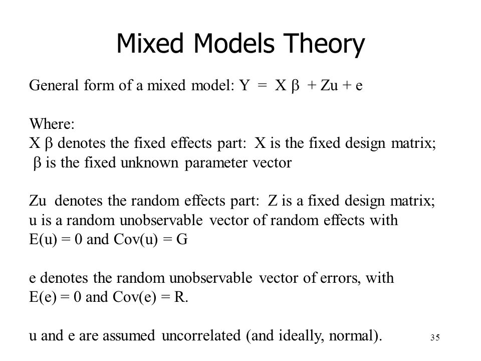 Introduction To Mixed Effects And Repeated Measures Models Ppt Download