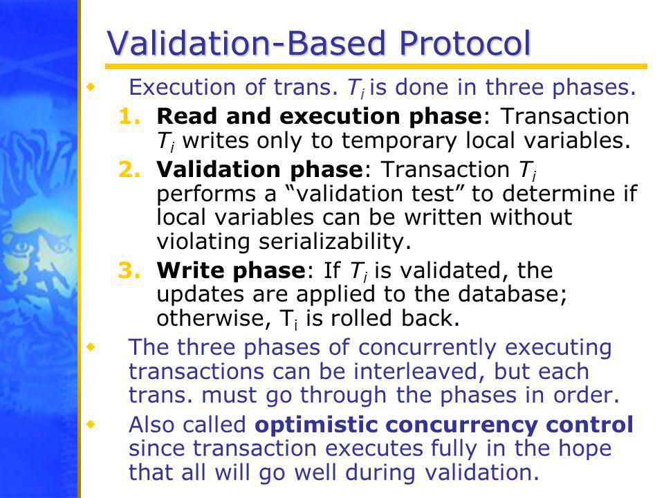 Validation-Based Protocol