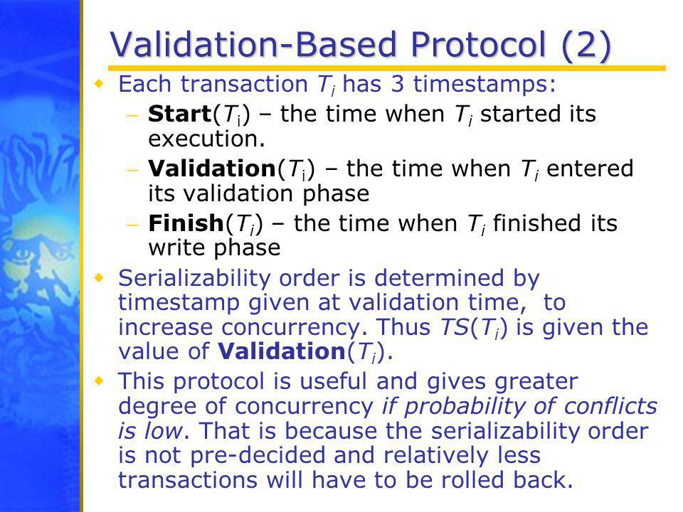 Validation-Based Protocol (2)