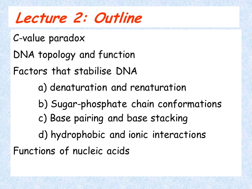Lecture 2 Properties And Functions Of Nucleic Acids Ppt Video Online Download