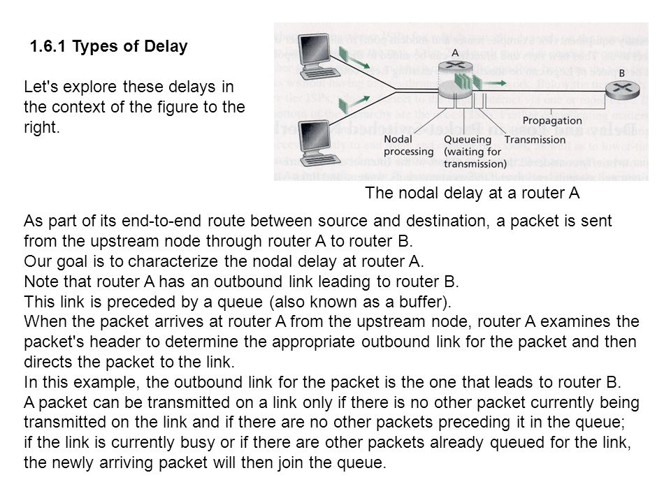 1.6 Delay and Loss in Packet-Switched Networks - ppt video online download